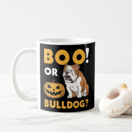 Taza De Café Un bulldog travieso celebra Halloween