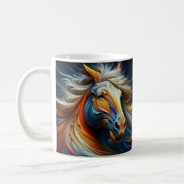Taza De Café Un caballo con la brisa.