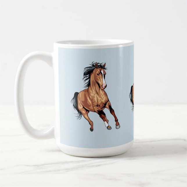 Taza De Café un caballo corriente del bosque (Izquierda)