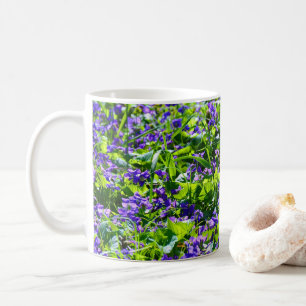 Taza De Café Un campo de violetas