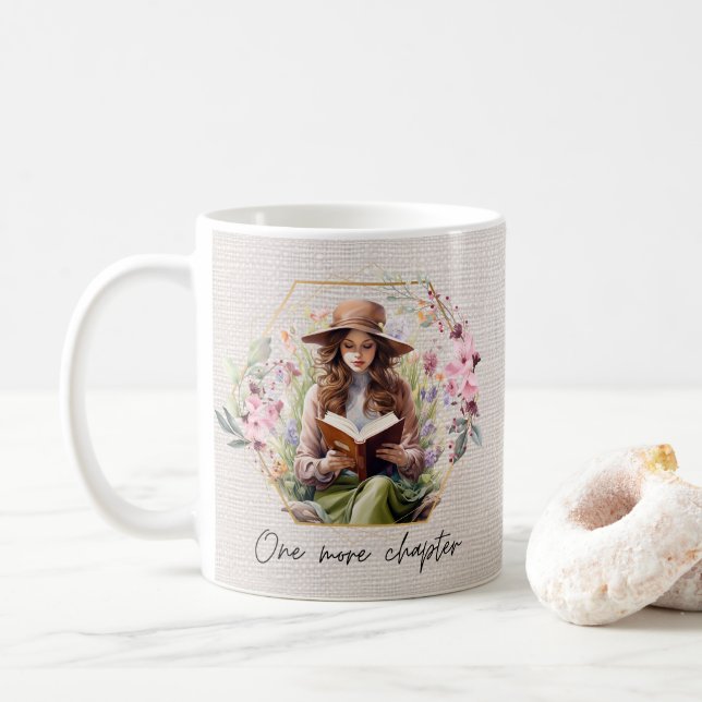 Taza De Café Un capítulo más sobre fondo texturizado (Con donut)