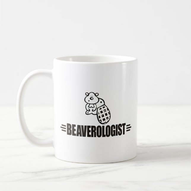 Taza De Café Un castor gracioso (Izquierda)