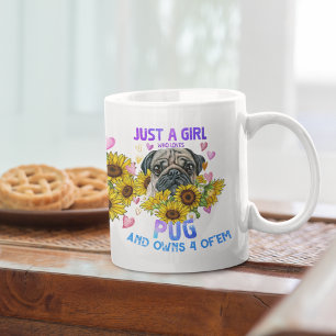 Taza De Café Un Chica a quien le encanta el amante de los perro