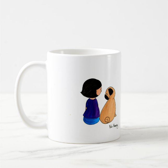 Taza De Café Un chica y su barro amasado (Izquierda)