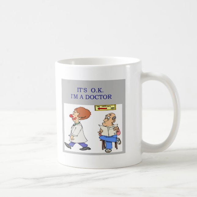 Taza De Café un chiste divertido del médico (Derecha)