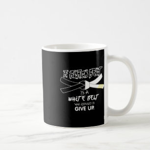 Taza De Café Un Cinturón Negro Es Un Arte Marcial Del Cinturón 