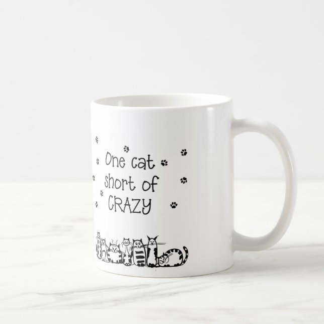Taza De Café Un cortocircuito del gato de regalos locos (Derecha)