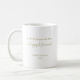 Taza De Café Un Descanso Bien Merecido elegante Personalizado