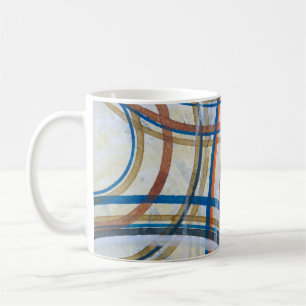 Taza De Café Un detalle de un cuadro abstracto; arcos de color