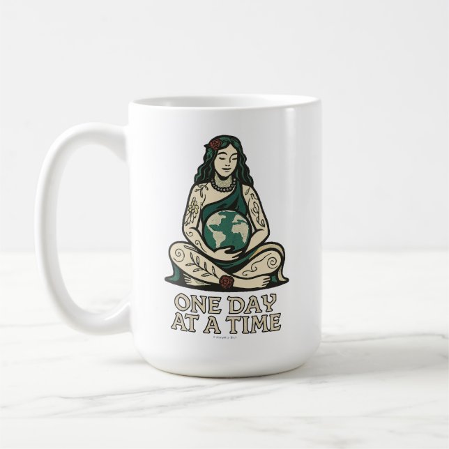 Taza De Café Un Día a la Vez (Gaia) -  (Izquierda)