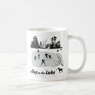 Taza De Café Un día en el hockey sobre hongos sobre el lago