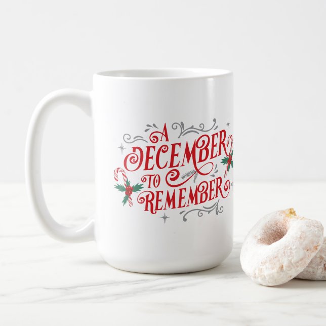 Taza De Café Un diciembre para recordar, Holiday Mug (Con donut)