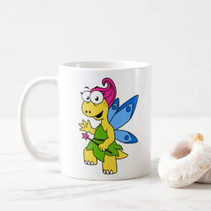 Taza De Café Un dinosaurio de Fairysaur Personalizado.