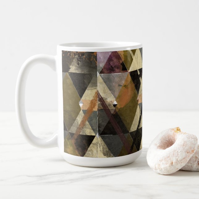 Taza De Café Un diseño abstracto moderno (Con donut)