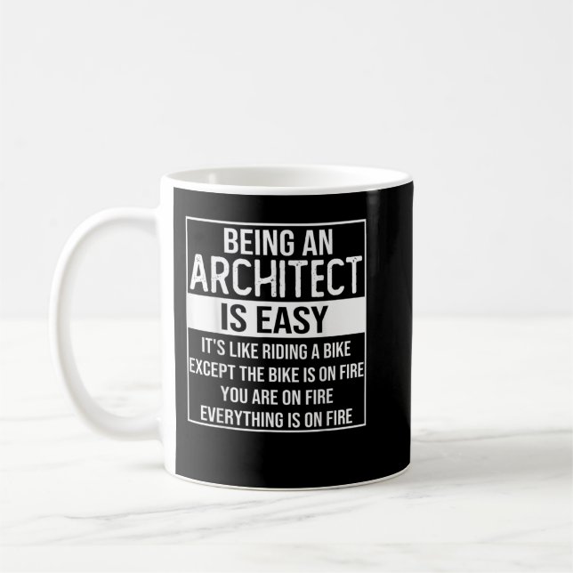 Taza De Café Un diseño arquitectónico gracioso que dice ser arq (Izquierda)