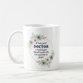 Taza De Café Un diseño de cita de agradecimiento de un médico v