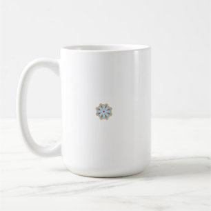 Taza De Café Un diseño floral colorido e intrincado con