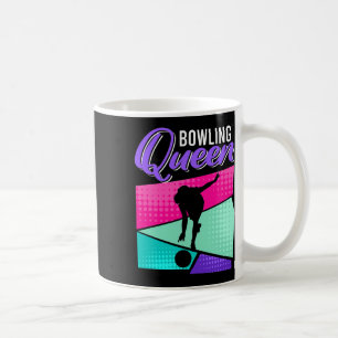Taza De Café Un divertido boliche que dice Bowling a la Reina M
