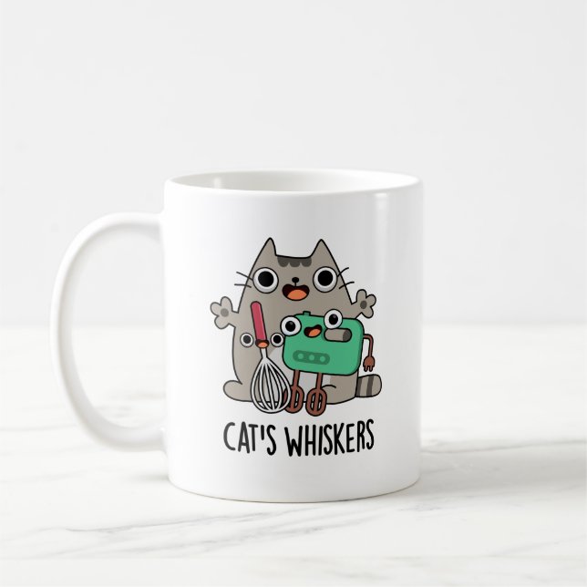 Taza De Café Un divertido bollo de gato (Izquierda)
