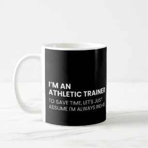 Taza De Café Un divertido trabajo de entrenador atlético dice