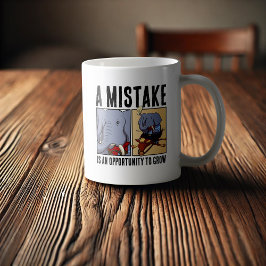 Taza De Café Un Error Es Una Oportunidad Para Crecer Elefante