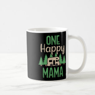 Taza De Café Un Feliz Campista Feliz Mamá Cumpleaños Número Uno