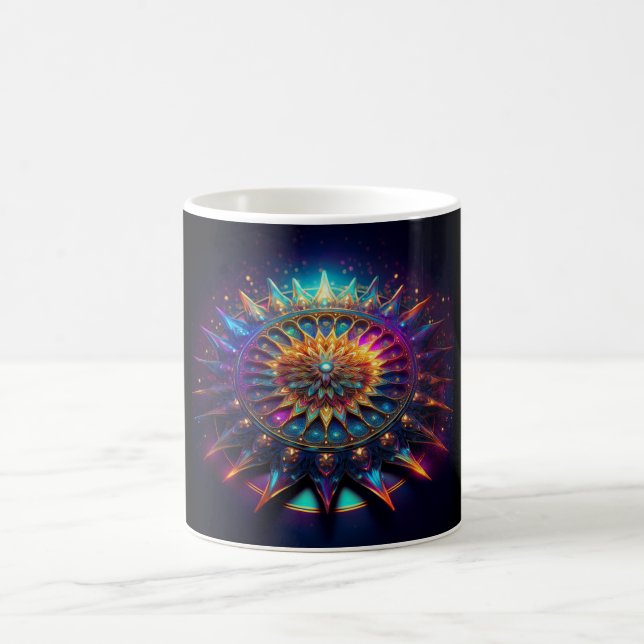 Taza De Café Un fractal de triángulo de Sierpinski (Centro)