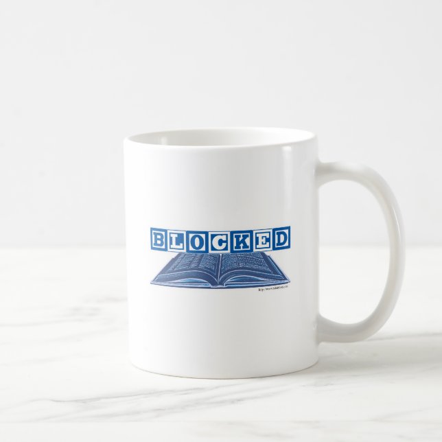 Taza De Café Un Funda de escritor bloquea gracioso eslogan de a (Derecha)