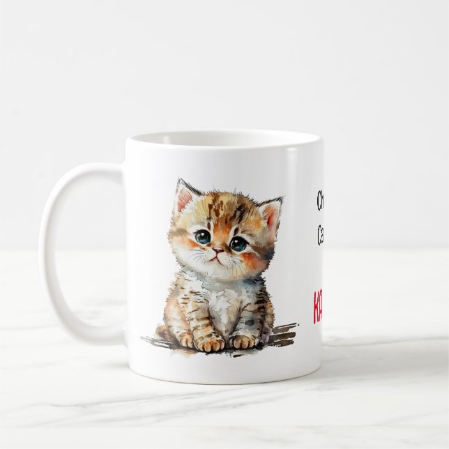 Taza De Café Un gatito sin hijos en Kamala (Izquierda)