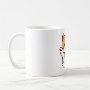 Taza De Café Un Gato De Calico Afortunado Con Mahjong Tile Dive