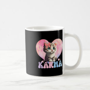 Taza De Café Un gato divertido y divertido, con forma de corazó