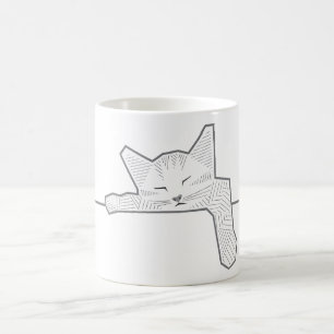 Taza De Café Un gato dormido