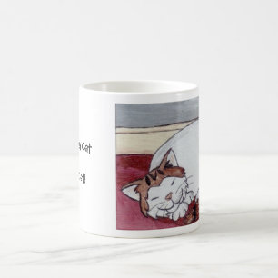 Taza De Café ¡Un gato el dormir es un gato feliz!