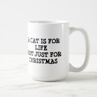 Taza De Café Un gato es para la vida, no apenas para el navidad