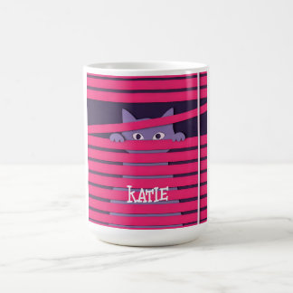Taza De Café Un gato estilizado minimalista
