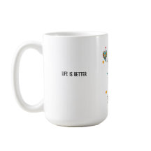 Un gato floral colorido