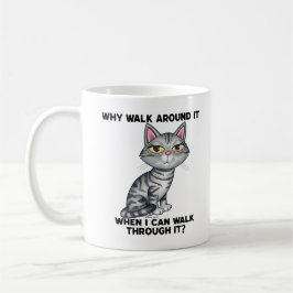 Taza De Café Un gato gatito de tabby gracioso