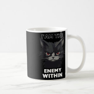 Taza De Café Un gato gracioso que Trump bebe vota graciosamente