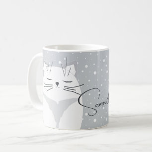 Taza De Café Un gato lindo, símbolo del 2023.