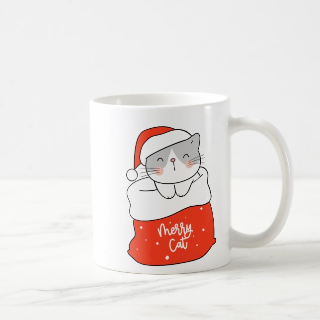 Taza De Café Un gato merry (Derecha)