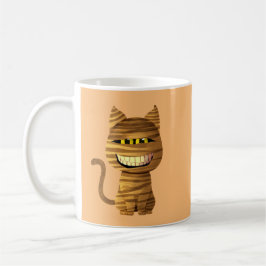 Taza De Café Un gato momia con una sonrisa enorme