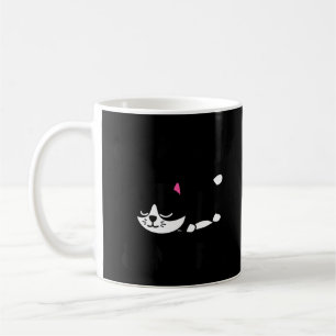 Taza De Café Un gato negro lindo se cuece y dice gracia amor an