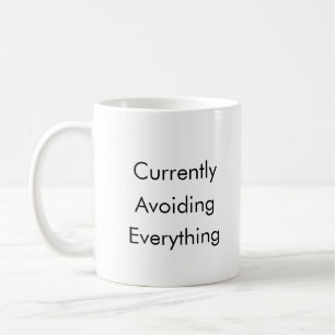 Taza De Café Un genio holgazán divertido evitando todo el café