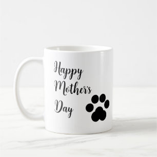 Taza De Café Un gracioso gato Minimalista traza el día de la ma