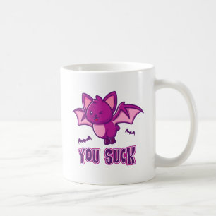 Taza De Café Un gracioso vampiro de Halloween te golpea
