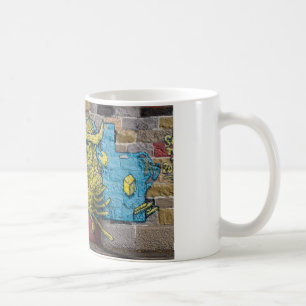 Taza De Café Un Graffiti De Lechuza Horneada Loco