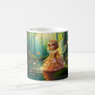 Taza De Café Un hada mágica en un estanque