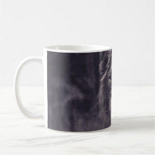 TAZA DE CAFÉ UN HERMOSO LEÓN EN EL PARKEN ZOO SUECIA