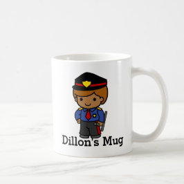Taza De Café Un hombre de policía con bastón