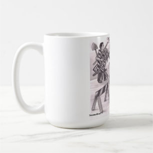 Taza De Café Un hombre enojado señalando con el dedo a otro hom